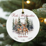 Lade das Bild in den Galerie-Viewer, Personalisierter Weihnachtsbaumanhänger mit Familiennamen – Individueller Christbaumschmuck bedruckt – Weihnachtsdeko Geschenk mit Namen - GlamourDesign
