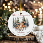 Lade das Bild in den Galerie-Viewer, Personalisierter Weihnachtsbaumanhänger mit Familiennamen – Individueller Christbaumschmuck bedruckt – Weihnachtsdeko Geschenk mit Namen - GlamourDesign
