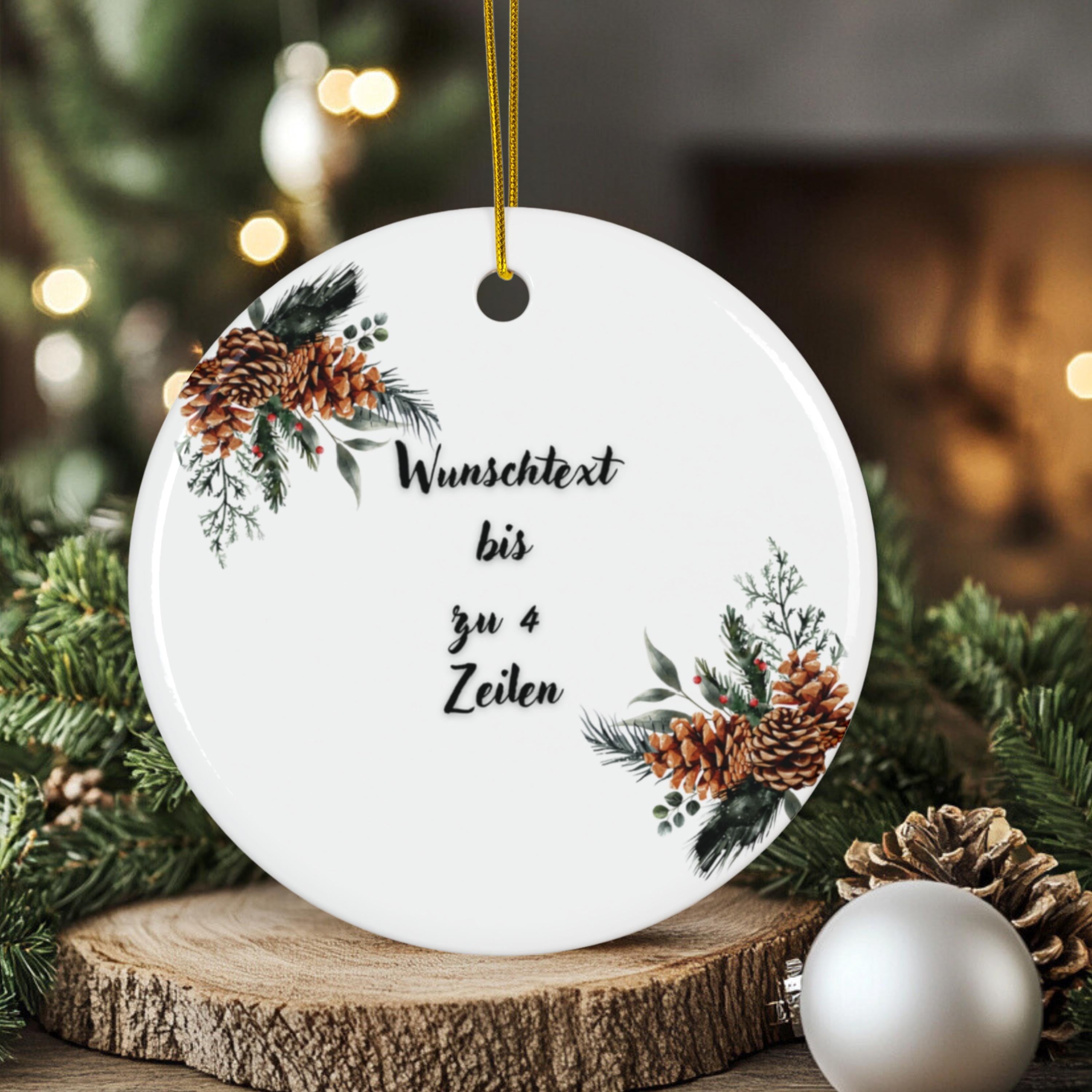 Personalisierter Hochzeitsornament Individueller Baumschmuck Erstes Weihnachten verlobt verheiratet Namensornament Geschenk für Paare - GlamourDesign