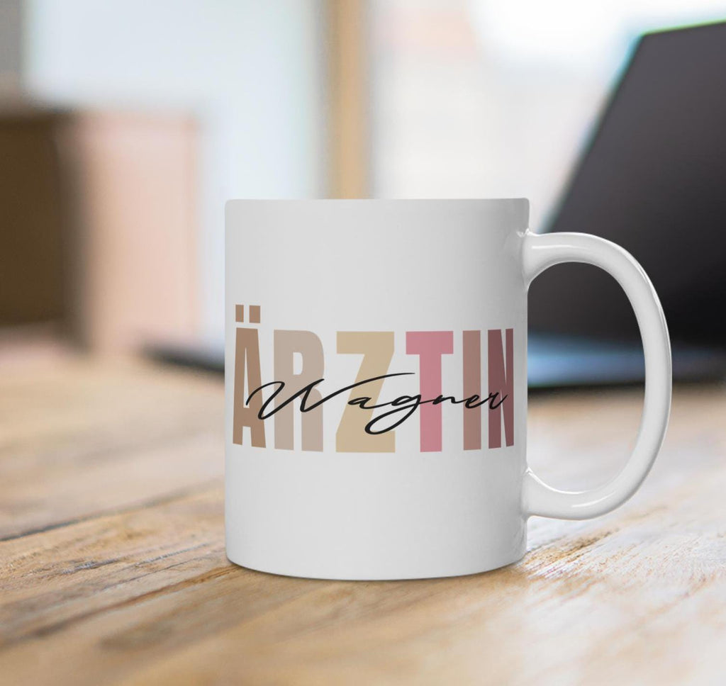 Geschenk für zukünftige Ärztin Tasse mit Name – Personalisierte Medizinerin Tasse – Doktorinnen Abschlussgeschenk – Praxis Geschenk