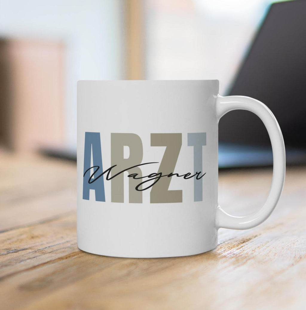 Personalisierte Arzt Kaffeetasse - Individuelle Mediziner Tasse - Geschenk für Ärzte & angehende Doktoren - Doktor Abschlussgeschenk