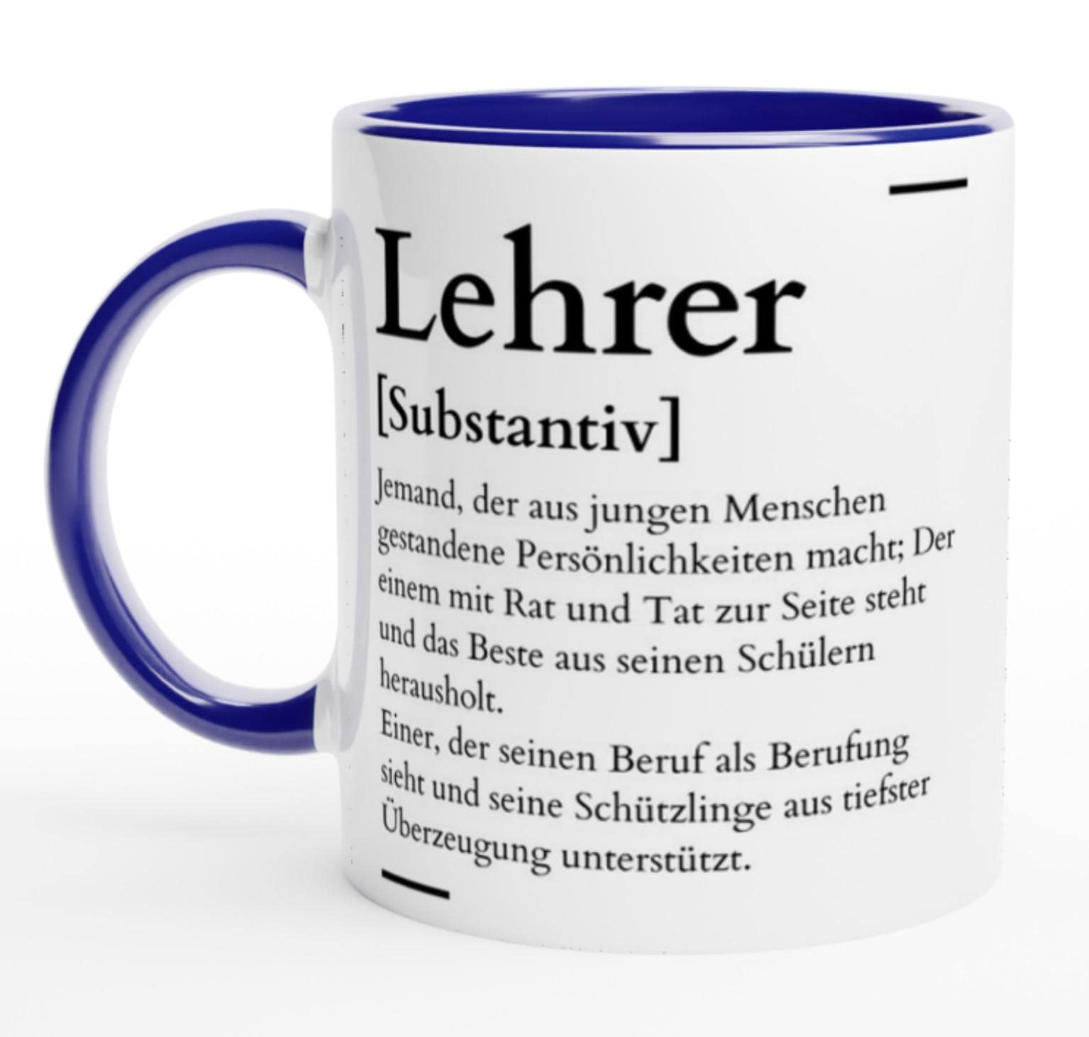 Tasse für den Lehrer Definition Synonym Geschenk| personalisierbar mit Namen
