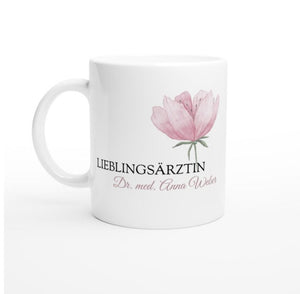 Personalisierte Tasse für Ärzte, Mediziner, Therapeuten | Lieblingsärztin | Kaffeetasse Namenstasse | Geschenkidee | Individuell bedruckt
