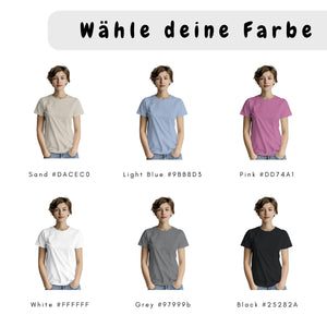 Personalisiertes Familie Camping T-Shirt – 3 Camping-Motive und Wunschtext – Geschenk für Camper, Zeltlager, Festival, Wanderer, Abenteuer
