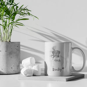 Personalisierte Tasse für Hundebesitzer, Herrchen, Frauchen, Porträt, Zeichnung |Kaffeetasse Namenstasse| Geschenkidee |Individuell bedruckt - GlamourDesign