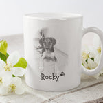 Lade das Bild in den Galerie-Viewer, Personalisierte Tasse für Hundebesitzer, Herrchen, Frauchen, Porträt, Zeichnung |Kaffeetasse Namenstasse| Geschenkidee |Individuell bedruckt - GlamourDesign
