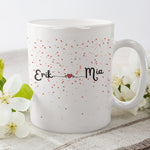 Lade das Bild in den Galerie-Viewer, Personalisierte Tasse für die Freundin, Freund, Pärchen, mit niedlichen Herzen |Kaffeetasse Namenstasse | Geschenkidee |Individuell bedruckt - GlamourDesign

