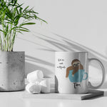 Lade das Bild in den Galerie-Viewer, Tasse für Langschläfer mit süßem Faultier Motiv | Kaffeetasse Namenstasse | Geschenkidee | Individuell bedruckt - GlamourDesign
