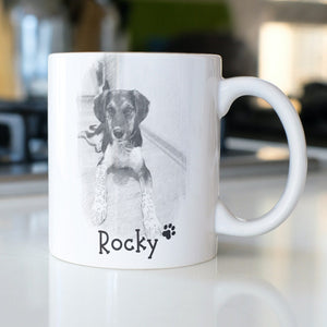 Personalisierte Tasse für Hundebesitzer, Herrchen, Frauchen, Porträt, Zeichnung |Kaffeetasse Namenstasse| Geschenkidee |Individuell bedruckt - GlamourDesign