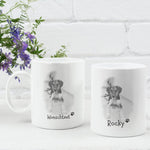 Lade das Bild in den Galerie-Viewer, Personalisierte Tasse für Hundebesitzer, Herrchen, Frauchen, Porträt, Zeichnung |Kaffeetasse Namenstasse| Geschenkidee |Individuell bedruckt - GlamourDesign
