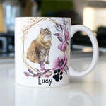 Lade das Bild in den Galerie-Viewer, Personalisierte Tasse für Katzenbesitzer, Katzen Mamas, Porträt, Zeichnung | Kaffeetasse Namenstasse | Geschenkidee | Individuell bedruckt - GlamourDesign
