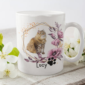 Personalisierte Tasse für Katzenbesitzer, Katzen Mamas, Porträt, Zeichnung | Kaffeetasse Namenstasse | Geschenkidee | Individuell bedruckt - GlamourDesign