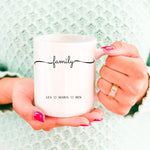 Lade das Bild in den Galerie-Viewer, Tasse für die Familie mit schönem Schriftzug und Namen - GlamourDesign
