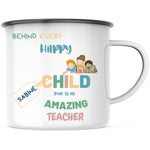 Lade das Bild in den Galerie-Viewer, Emaille Tasse| Becher| Erzieherin| Dankeschön| Abschied Kindergärtnerin| personalisierbar mit Wunschnamen - GlamourDesign

