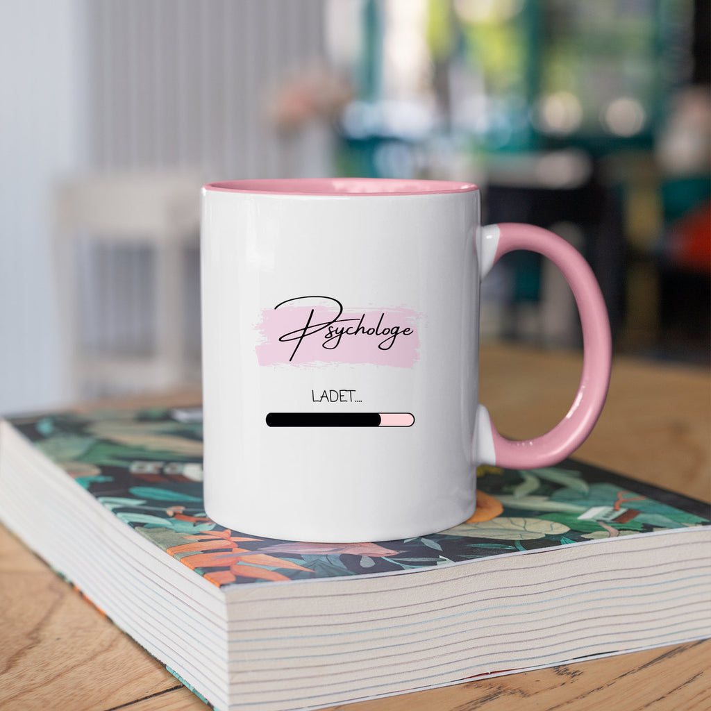 Tasse für werdende Psychologen| Studium| Glückwunsch| personalisierbar mit Wunschnamen| Rosa - GlamourDesign