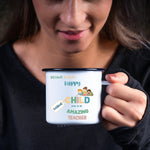 Lade das Bild in den Galerie-Viewer, Emaille Tasse| Becher| Erzieherin| Dankeschön| Abschied Kindergärtnerin| personalisierbar mit Wunschnamen - GlamourDesign
