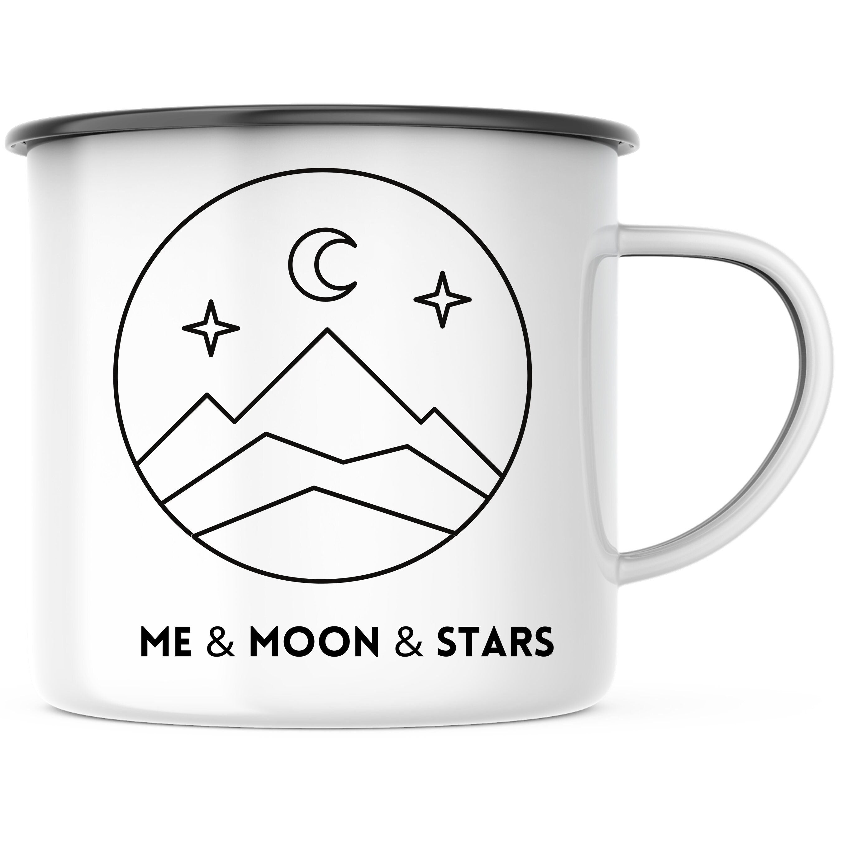 Emaille Tasse| Becher| Me stars and moon - GlamourDesign