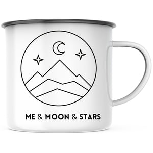 Emaille Tasse| Becher| Me stars and moon - GlamourDesign
