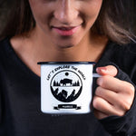 Lade das Bild in den Galerie-Viewer, Emaille Tasse| Becher| Adventure| Camping| Lets explore the world| personalisiert mit Wunschnamen - GlamourDesign

