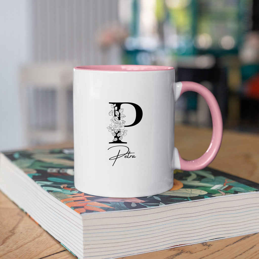Namenstasse| mit Buchstaben| Personalisierbar| Rosa - GlamourDesign