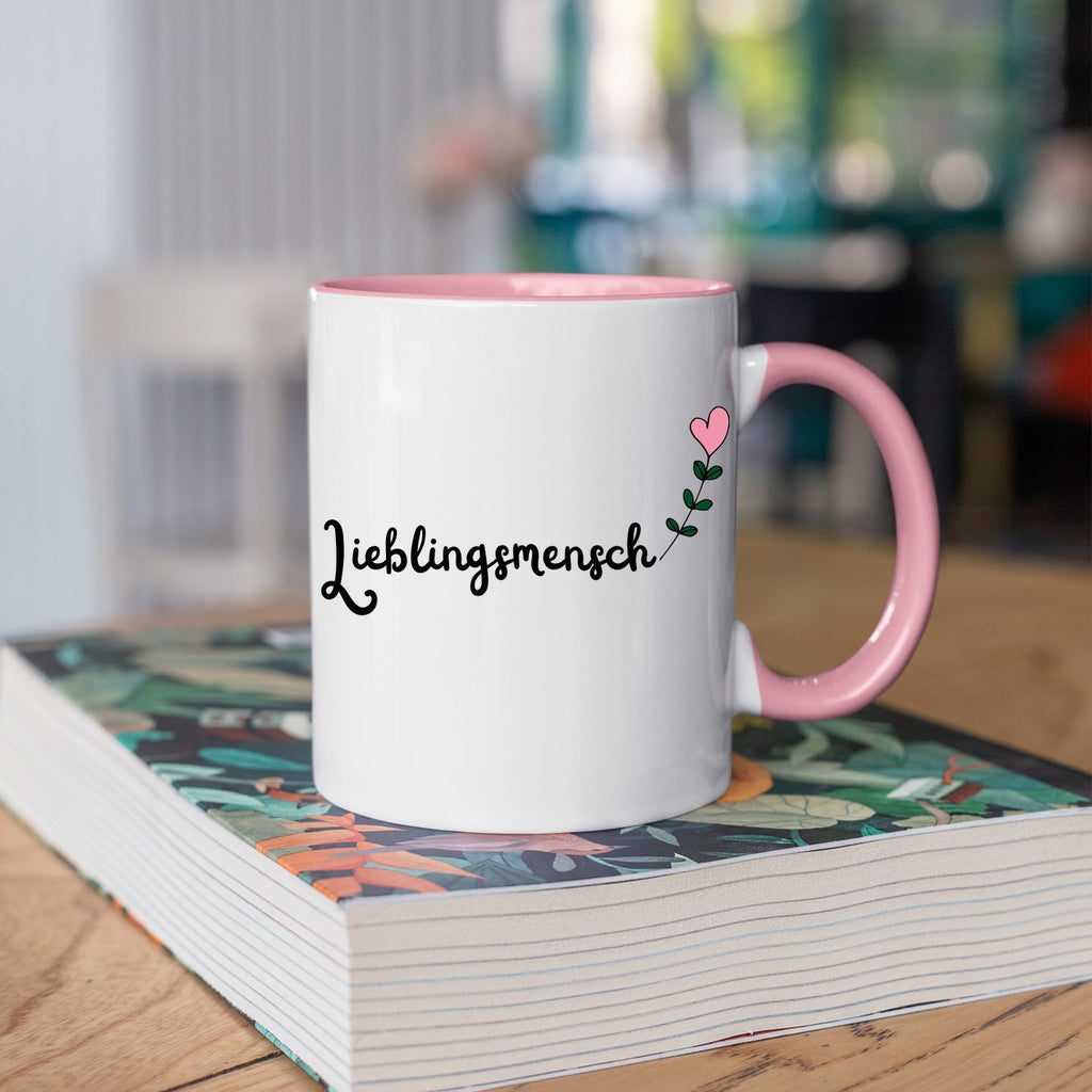 Tasse für den Lieblingsmensch| mit personalisierbaren Wunschtext| Rosa - GlamourDesign