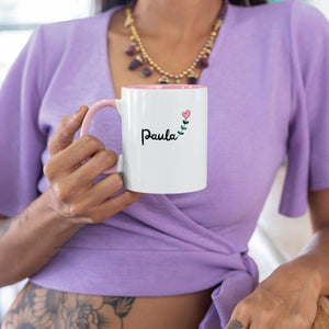 Tasse für den Lieblingsmensch| mit personalisierbaren Wunschtext| Rosa - GlamourDesign