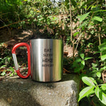 Lade das Bild in den Galerie-Viewer, Edelstahltasse| mit Karabiner Griff| Eat, Bike, Sleep, Repeat| Mountainbike| Bergsteiger - GlamourDesign
