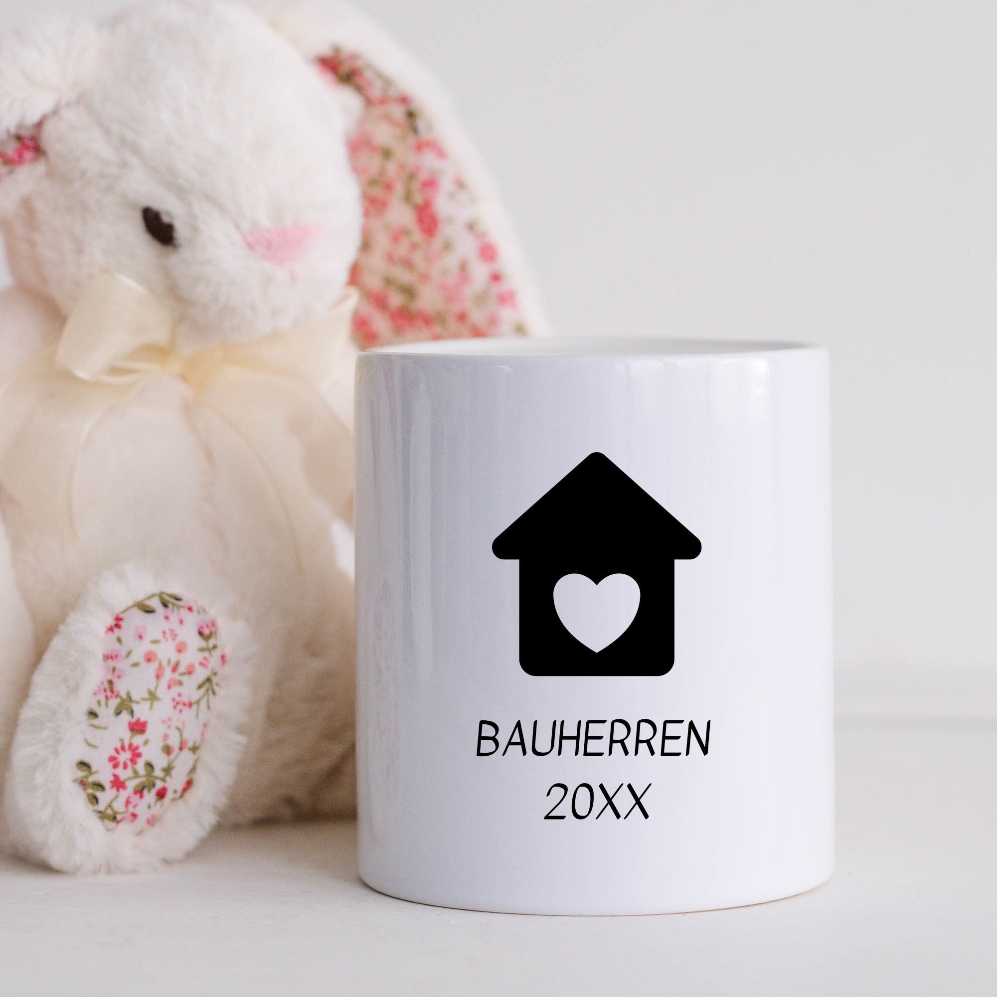 Spardose| Bauherren| Geschenk zum Einzug| Personalisierbar mit Wunschjahr - GlamourDesign