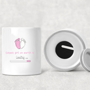 Spardose| Babyfüße-Motiv| Geschenk zur Geburt - GlamourDesign