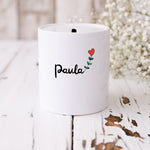 Lade das Bild in den Galerie-Viewer, Spardose | Herz-Motiv| Personalisierbar mit Namen - GlamourDesign
