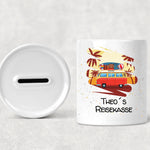 Lade das Bild in den Galerie-Viewer, Spardose| Reisekasse| Bulli-Motiv| Personalisierbar mit Namen - GlamourDesign
