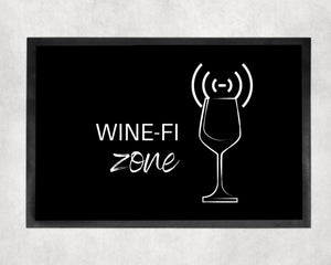 Fußmatte | Wine-Fi Zone| Weinliebhaber - GlamourDesign