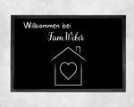 Lade das Bild in den Galerie-Viewer, Fußmatte | personalisierbar mit Familien-&amp;Vornamen| bis zu 4 Vornamen - GlamourDesign
