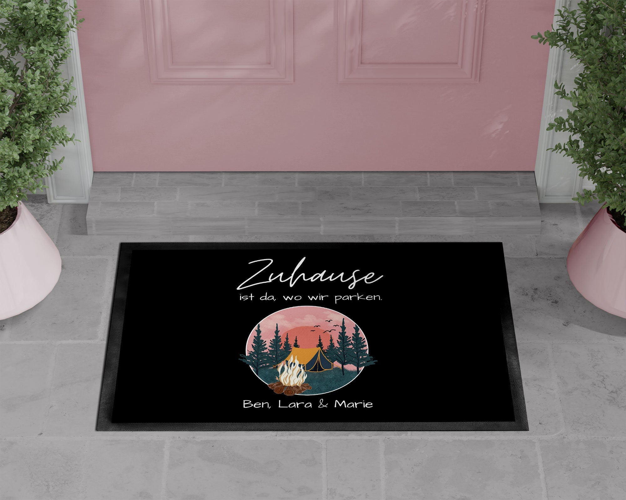 Fußmatte | Zuhause ist wo wir parken - GlamourDesign