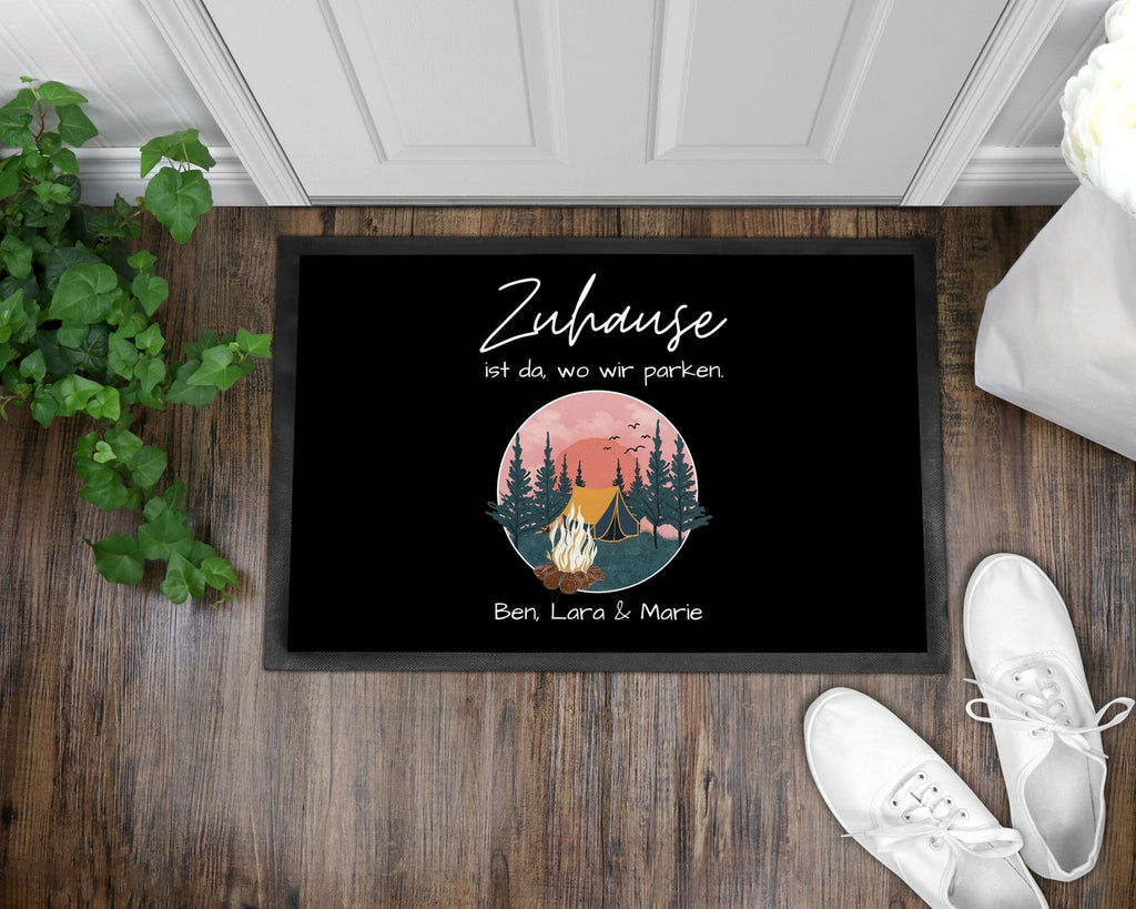Fußmatte | Zuhause ist wo wir parken - GlamourDesign