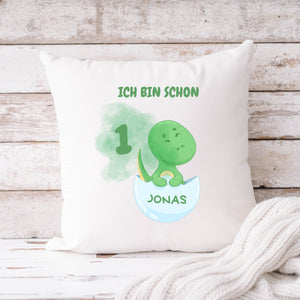Personalisierbarer Kissenbezug| Kissen| Geschenk zum 1.Geburtstag| Namenskissen| Jungen - GlamourDesign