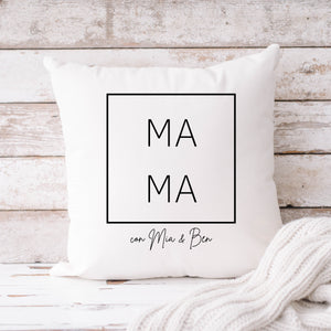 Kissen Geschenk Papa| Mama| Mini| Familienkissen| Personalisierbarer Kissenbezug| Kissen mit Füllung - GlamourDesign