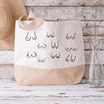 Lade das Bild in den Galerie-Viewer, Juteshopper XL| Minimalistisch | Busen| Einkaufstasche| Geschenk beste Freundin - GlamourDesign
