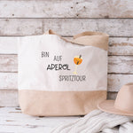 Lade das Bild in den Galerie-Viewer, Juteshopper XL| Minimalistisch | Einkaufstasche| Aperol Spritztour - GlamourDesign
