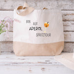 Lade das Bild in den Galerie-Viewer, Juteshopper XL| Minimalistisch | Einkaufstasche| Aperol Spritztour - GlamourDesign
