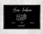 Lade das Bild in den Galerie-Viewer, Fußmatte | Camping Matte| personalisierbar mit Vornamen| rutschfest &amp; waschbar - GlamourDesign
