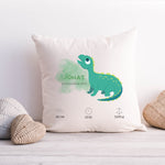 Lade das Bild in den Galerie-Viewer, Personalisierbarer Kissenbezug| Kissen| Dinosaurier| Namenskissen| Jungen - GlamourDesign
