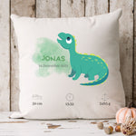 Lade das Bild in den Galerie-Viewer, Personalisierbarer Kissenbezug| Kissen| Dinosaurier| Namenskissen| Jungen - GlamourDesign
