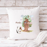 Lade das Bild in den Galerie-Viewer, Namenskissen für Kinder| Personalisierbarer Kissenbezug| Kissen| mit Namen| Eichhörnchen - GlamourDesign

