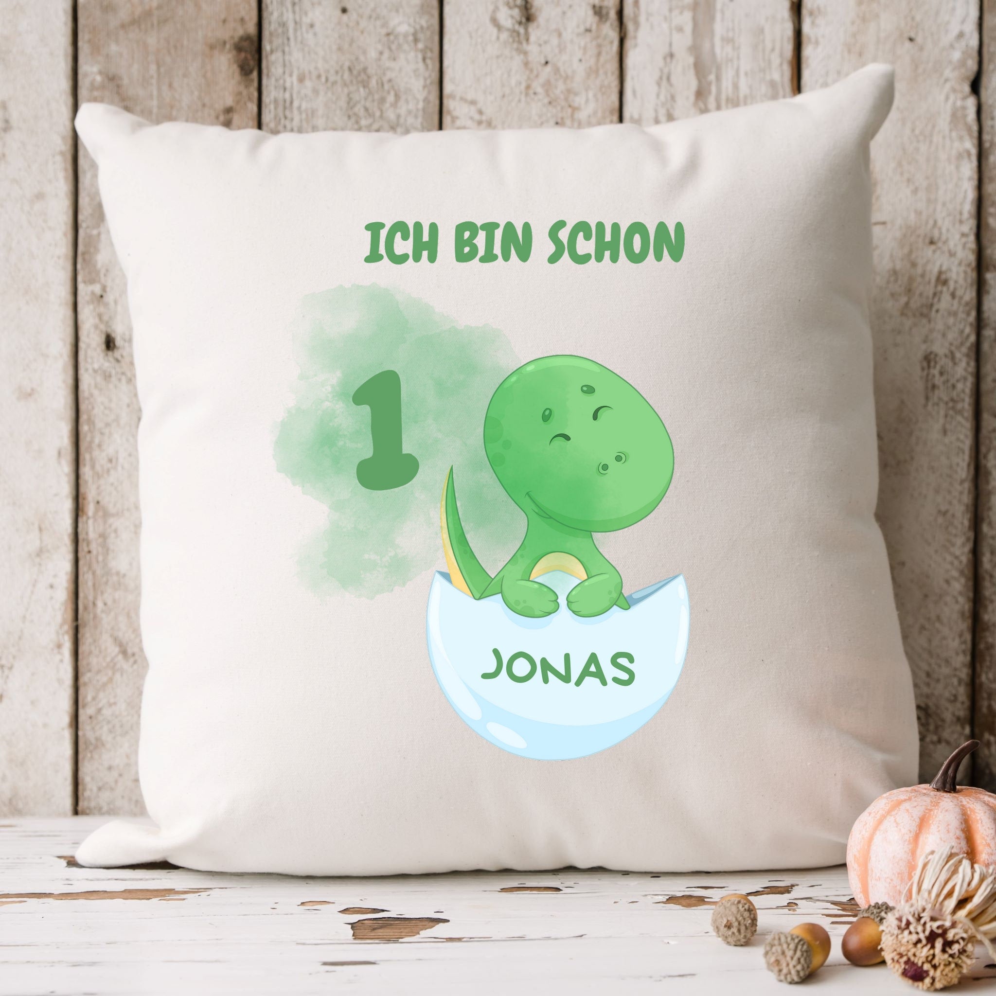 Personalisierbarer Kissenbezug| Kissen| Geschenk zum 1.Geburtstag| Namenskissen| Jungen - GlamourDesign