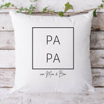 Lade das Bild in den Galerie-Viewer, Kissen Geschenk Papa| Mama| Mini| Familienkissen| Personalisierbarer Kissenbezug| Kissen mit Füllung - GlamourDesign
