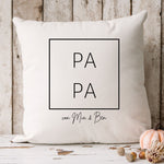 Lade das Bild in den Galerie-Viewer, Kissen Geschenk Papa| Mama| Mini| Familienkissen| Personalisierbarer Kissenbezug| Kissen mit Füllung - GlamourDesign

