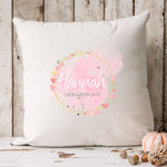 Lade das Bild in den Galerie-Viewer, Kissen in Rosa&amp;Blau |Kissenbezug| Lieblingsplatz| Personalisierbar mit Namen| Deko Wohnzimmer| Schlafzimmer - GlamourDesign
