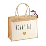 Lade das Bild in den Galerie-Viewer, Jutetasche| Mommy Bag| Einkaufstasche| Geschenk - GlamourDesign
