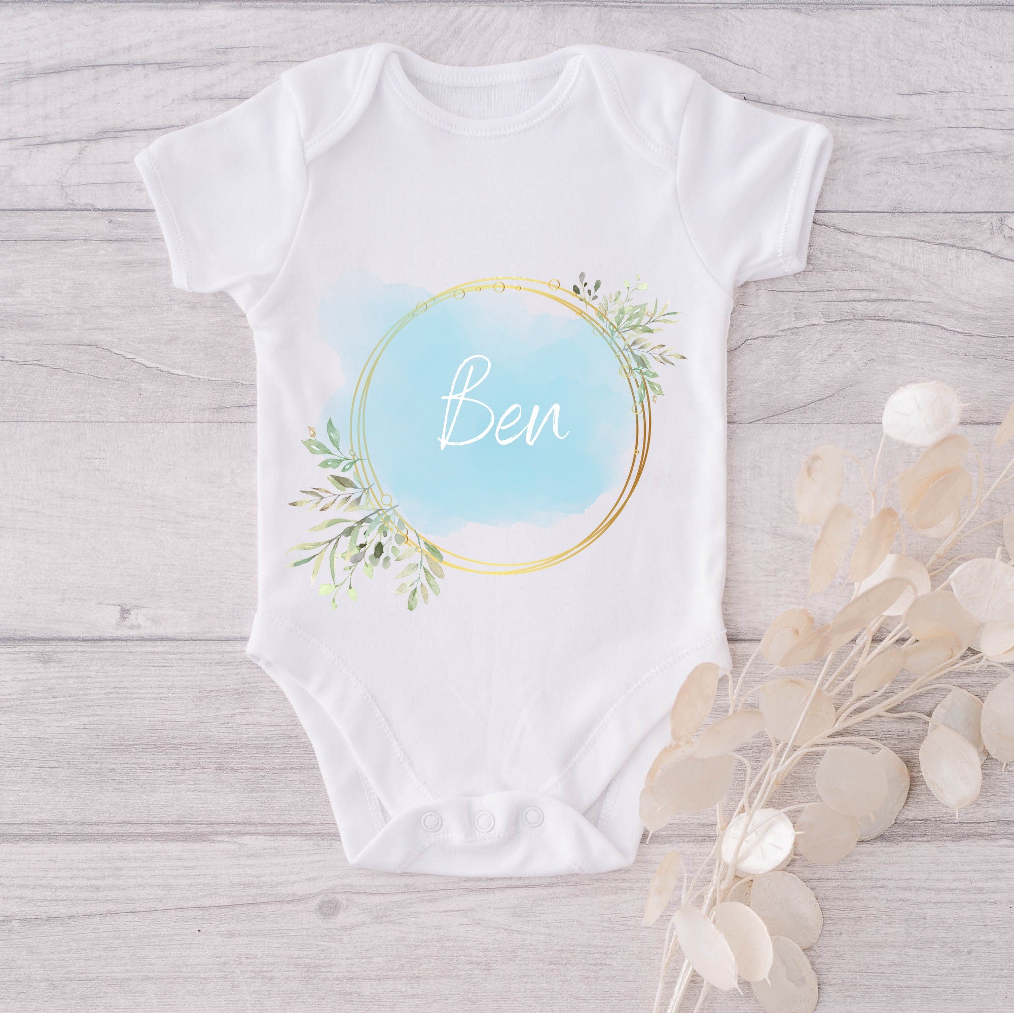 Baby Body mit Namen | Geschenk zur Geburt | Junge | Boho | personalisierbar - GlamourDesign